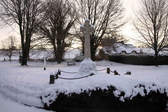 War Memorial in Snow